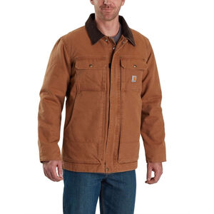 Carhartt Full Swing Relaxed Fit Washed Duck Insulated Traditional Coat Men's S